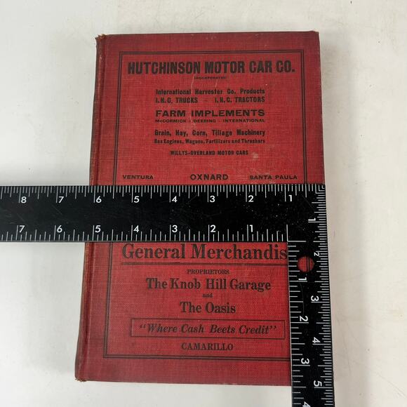 1918-19 CA Ventura County Directory FAIR Business Ancestry Genealogy Antique Vtg - Picture 16 of 16